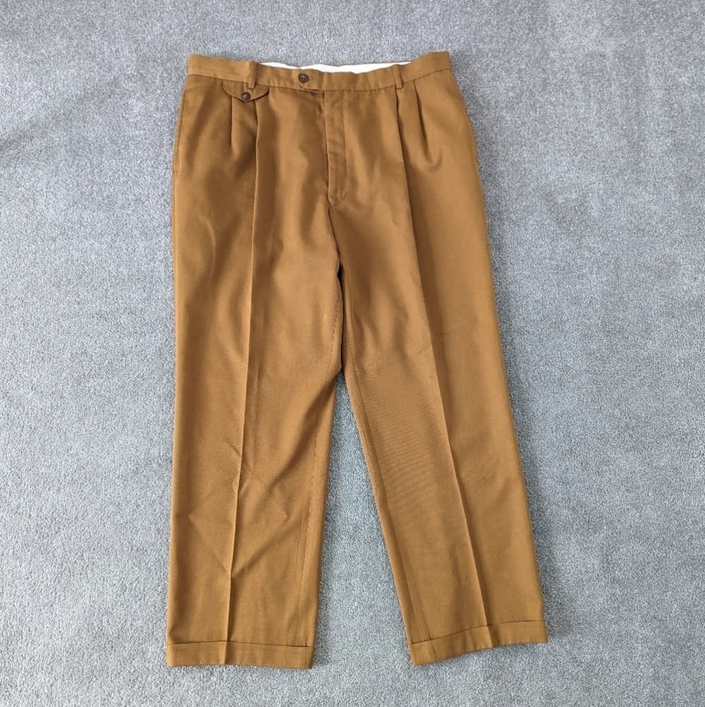 Club Pleated Wool Suit Dress Pants Medium